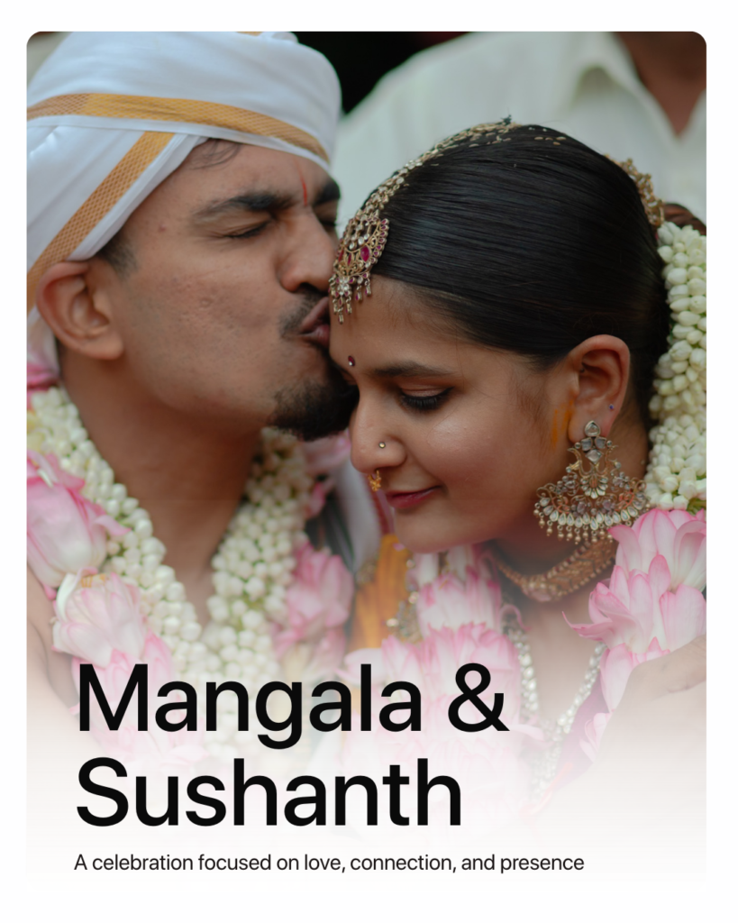 Mangala and shushanth wedding album cover
